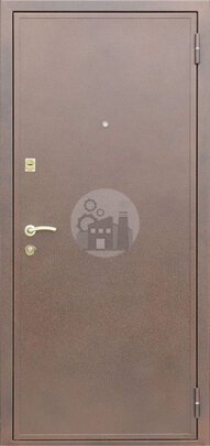 Входная дверь в частный дом с порошком и МДФ-ДВ-749