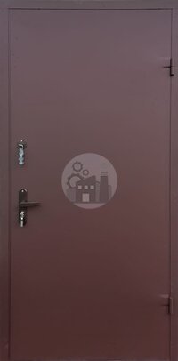 стальная дверь, снаружи окрас порошком, внутри винилискожа-ДВ-1390